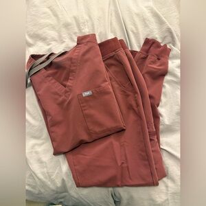 Women’s Zamora Joggers Scrub Pants & Catarina One pocket scrub top set